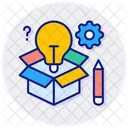 Kreativ Paket Denken Symbol