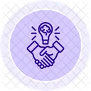 Kreative Partnerschaft  Symbol