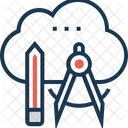 Kreativ Cloud Produktivitat Symbol