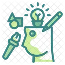 Kreativer Kopf  Symbol