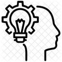 Kreativer Kopf  Symbol