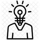 Kreativer Kopf  Symbol