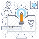Brillante Idee Kreative Idee Innovative Idee Symbol