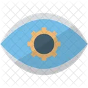 Kreatives Design Kreatives Auge Cyborg Auge Icon