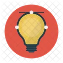 Kreativ Gluhbirne Lampe Icon