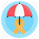 Regenschirm zur Krebsaufklärung  Symbol