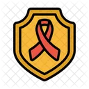 Krebsschild HIV Schild AIDS Schild Symbol