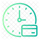 Kreditkarte Uhrzeit Und Datum Debitkarte Symbol