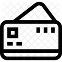 Kreditkarte Akkreditierung Flugzeug Symbol