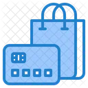 Einkaufen Mit Kreditkarte Kreditkarte Zahlung Symbol