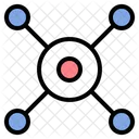 Kreis Netzwerk Diagramm Symbol