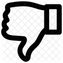Kreis Abneigung Runter Symbol