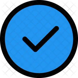 Kreis prüfen  Symbol