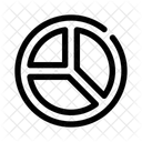 Kreisdiagramm Datenverteilung Segmente Symbol