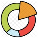 Donut Diagramm Kreisdiagramm Grafische Darstellung Symbol