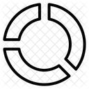 Analytik Wettbewerb Kreisdiagramm Symbol