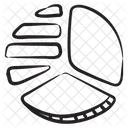 Kreisdiagramm Datenanalyse Statistische Daten Icon