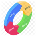 Kreisdiagramm Statistische Grafik Datenanalyse Symbol