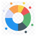 Kreisdiagramm Kreisdiagramm Datenanalyse Symbol