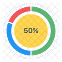 Kreisdiagramm Kreisdiagramm Datenanalyse Symbol