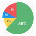 Kreisdiagramm Kreisdiagramm Datenanalyse Symbol