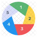 Kreisdiagramm Kreisdiagramm Datenanalyse Symbol