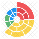 Sunburst Diagramm Sunburst Graph Sunburst Analyse Symbol