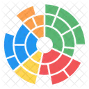 Sunburst Diagramm Sunburst Graph Sunburst Analyse Symbol