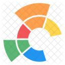 Sunburst Diagramm Sunburst Graph Sunburst Analyse Symbol