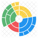 Sunburst Diagramm Sunburst Graph Sunburst Analyse Symbol