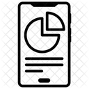 Kreisdiagramm Mobile Analyse Mobiles Diagramm Symbol