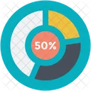 Kreisdiagramm Geschaft Diagramm Icon