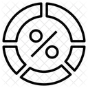 Kreisdiagramm Statistiken Symbol
