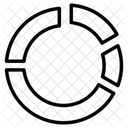 Kreisdiagramm Statistiken Symbol