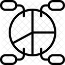 Kreisdiagramm-Aufschlüsselung  Symbol