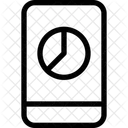 Kreisdiagramm Mobil Mobile Analyse Online Analyse Symbol