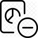 Kreisdiagramm Papier Minus Analysebericht Entfernen Bericht Loschen Symbol