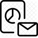 Kreisdiagramm Papiernachricht Analysebericht Mail Analysebericht E Mail Symbol