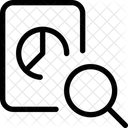 Kreisdiagramm Papiersuche Suchanalyse Diagramm Symbol