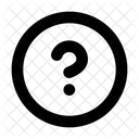 Kreis Frage Unterstutzung Fragen Symbol