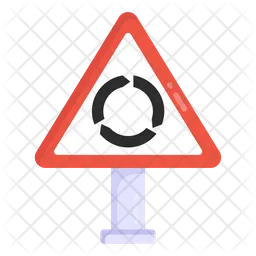 Kreisförmige Kreuzung  Symbol