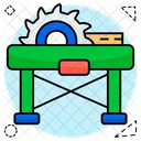 Kreissage Sagemaschine Schneidblatt Symbol