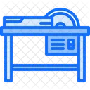 Kreissage Tisch Symbol
