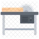 Kreissage Tisch Symbol