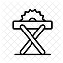 Kreissage Sageblatt Kreissageblatt Symbol