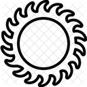 Kreissageblatt Rund Scheibe Symbol