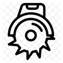 Sagewerk Zimmereiwerkzeug Sagerad Symbol