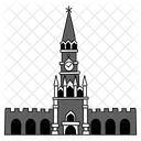 Black Monochrome Kremlin Illustration Landmarks Icons Icon
