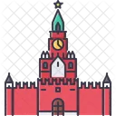 Kremlin Clock Building Icon