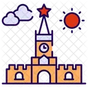 Kremlin Architecture Russia Icon